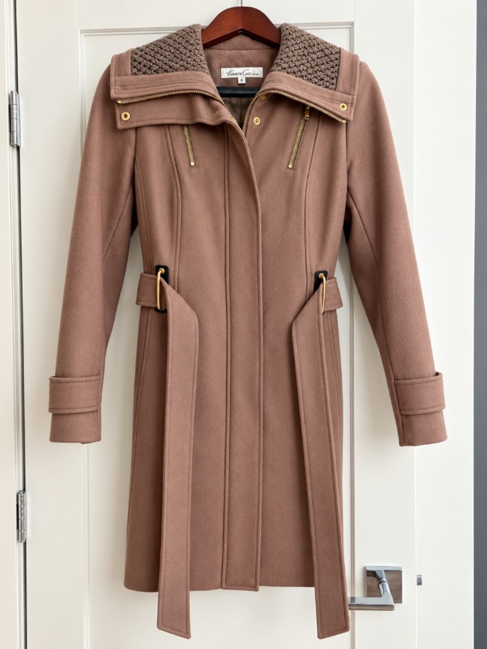 Kenneth Cole New York Wool-Blend Coat – Size 4 – Like New